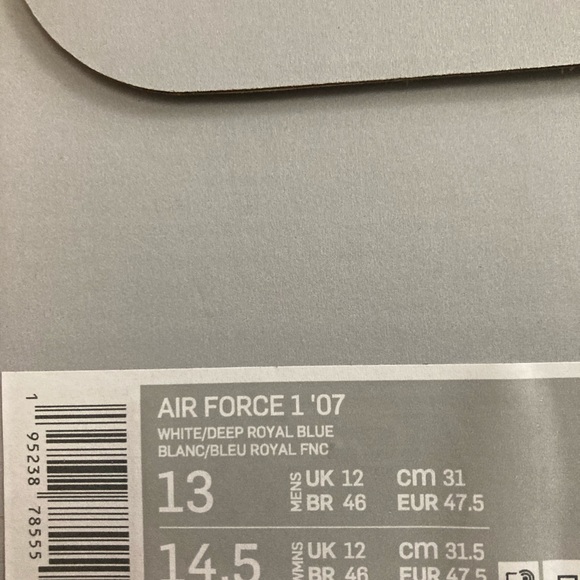 Nike Air Force 1 07 University Blue - Picture 4 of 4